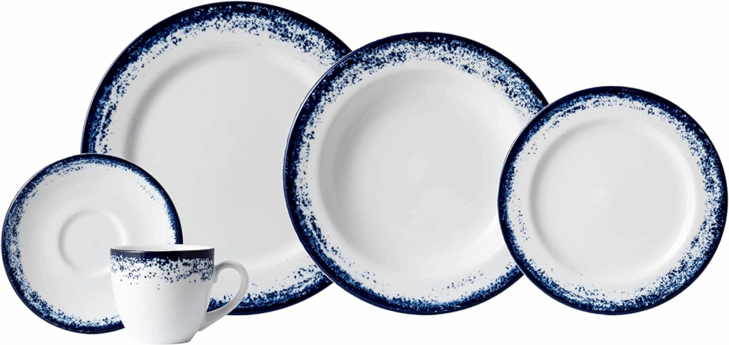 Conjunto de pratos e xícaras 20 peças
